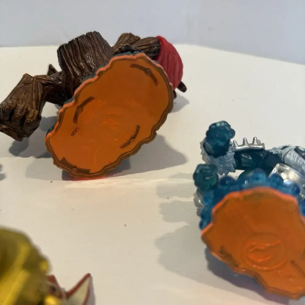 Skylanders Giants Lot of 5 Orange Base Series 2 Trigger Happy Thumpback Rex Gian